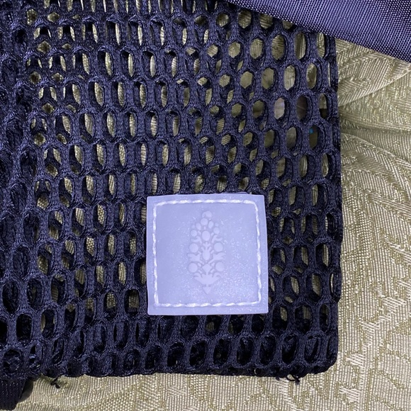 Free People Free Movement Mini Mesh Sling Bag Black NEW Double Bags NWT - Picture 7 of 8